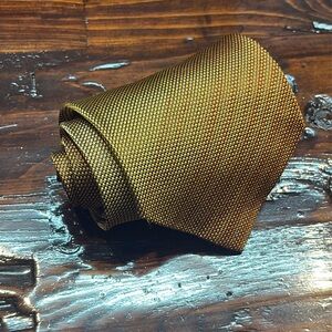 Bugatchi Gold & Orange‎ Textured Silk Tie – Designer, Classic